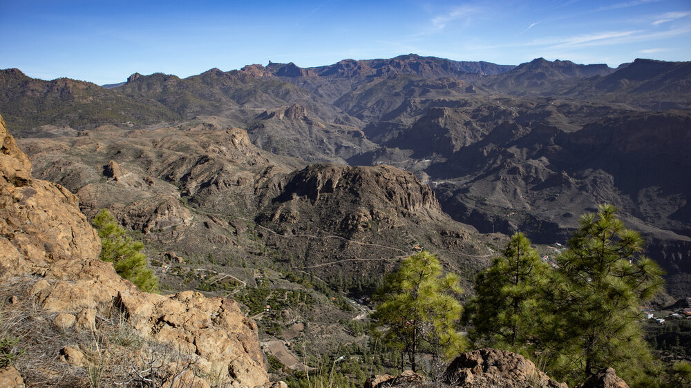 Vom Montaña de Tauro bietet sich ein weiter Ausblick über das Naturschutzgebiet Inagua