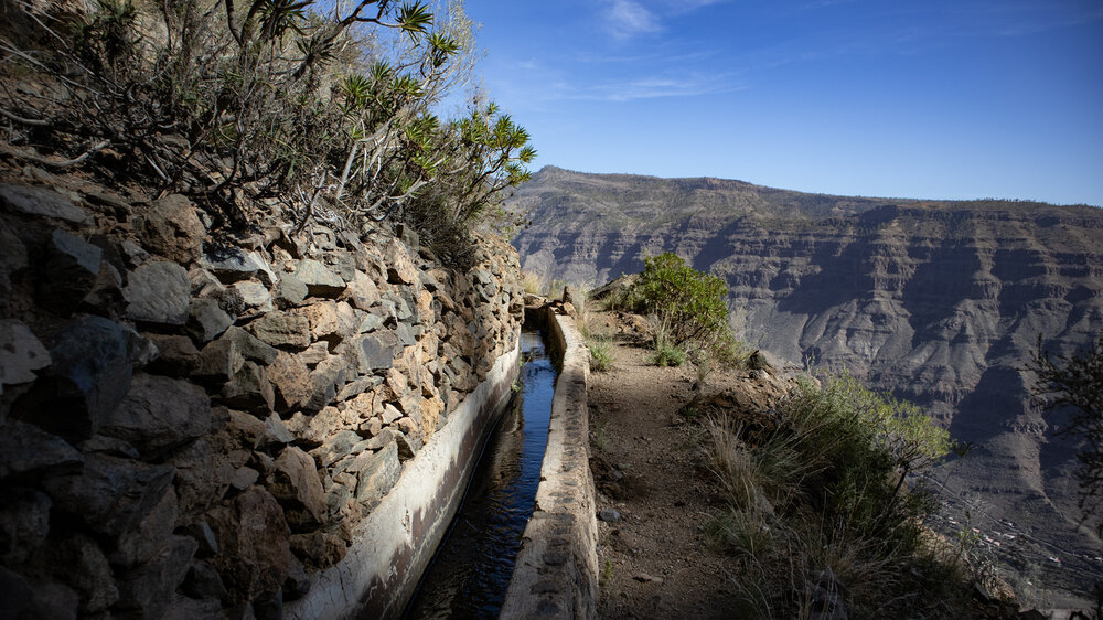Wanderweg am Canal de las Niñas