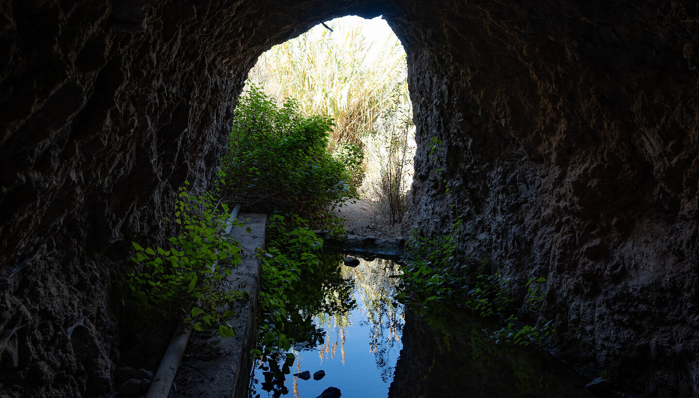 Spieglung am Ausgang des Tunnels