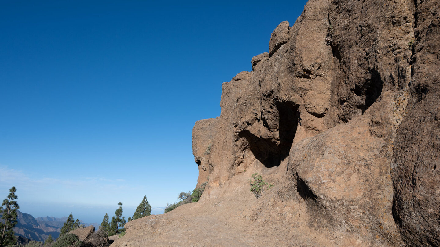 Wanderweg S-70 am Plateau des Roque Nublo.