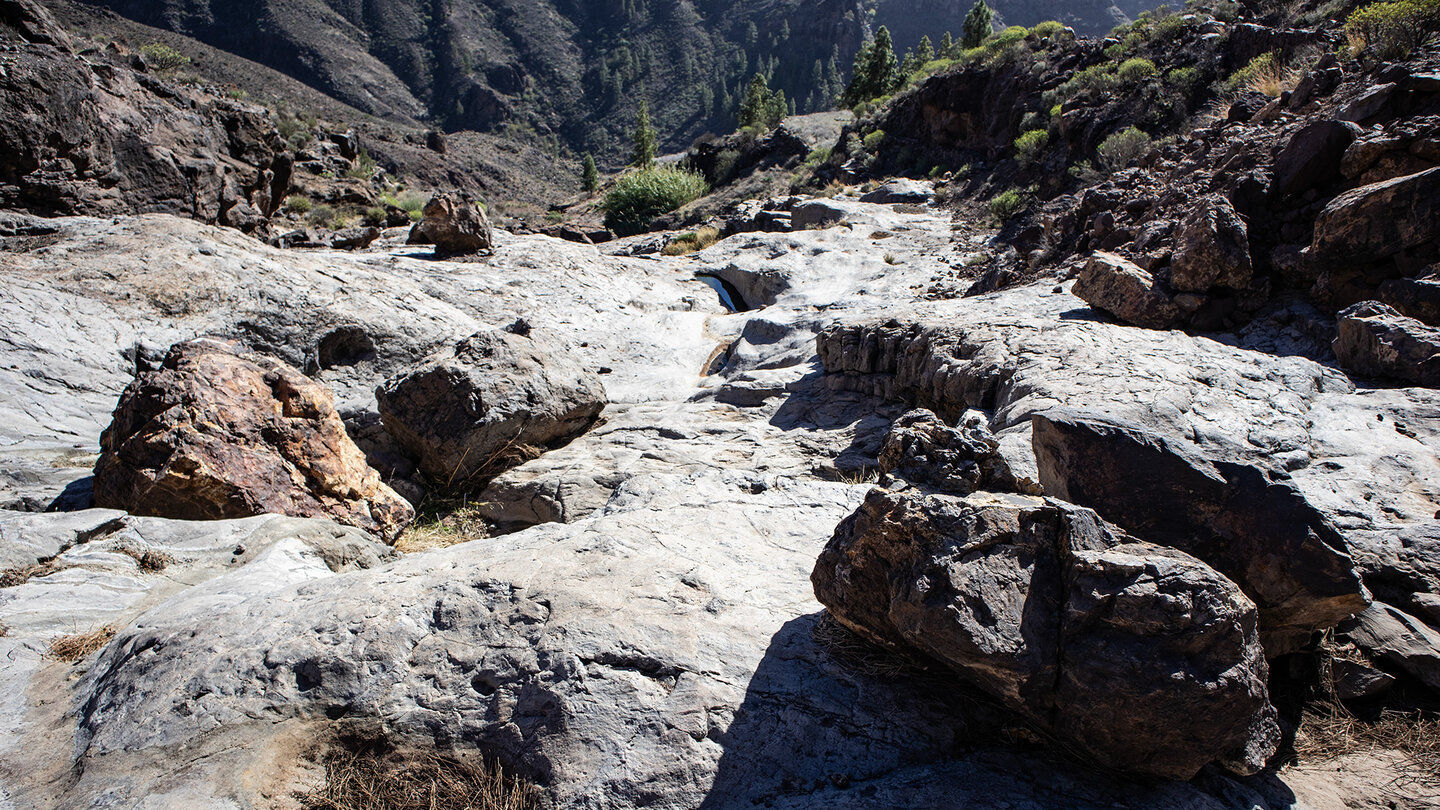 Felsen im Barranco de Gonzalo