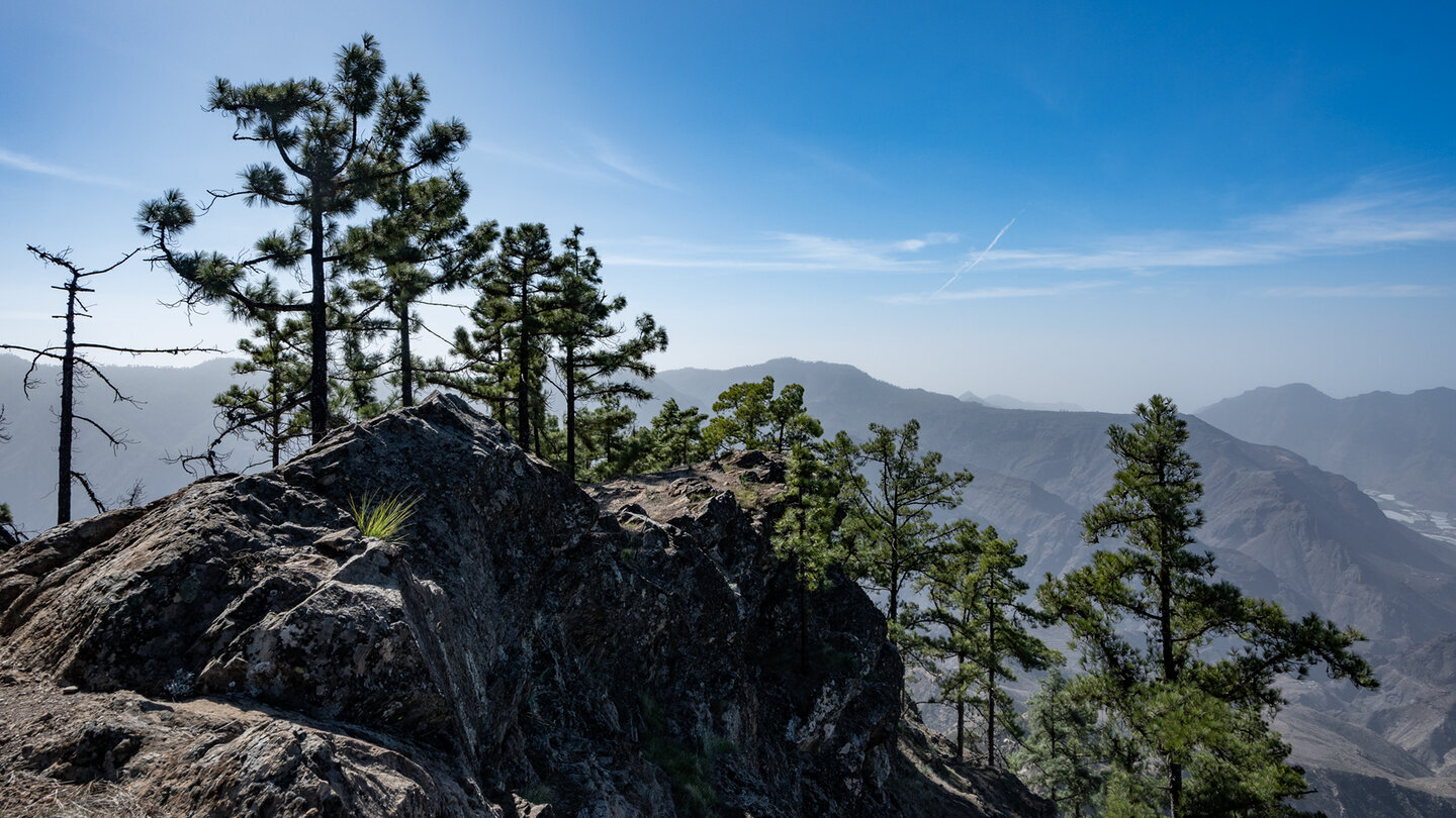 Blick über die Bergflanke des Altavista im Naturpark Tamadaba.