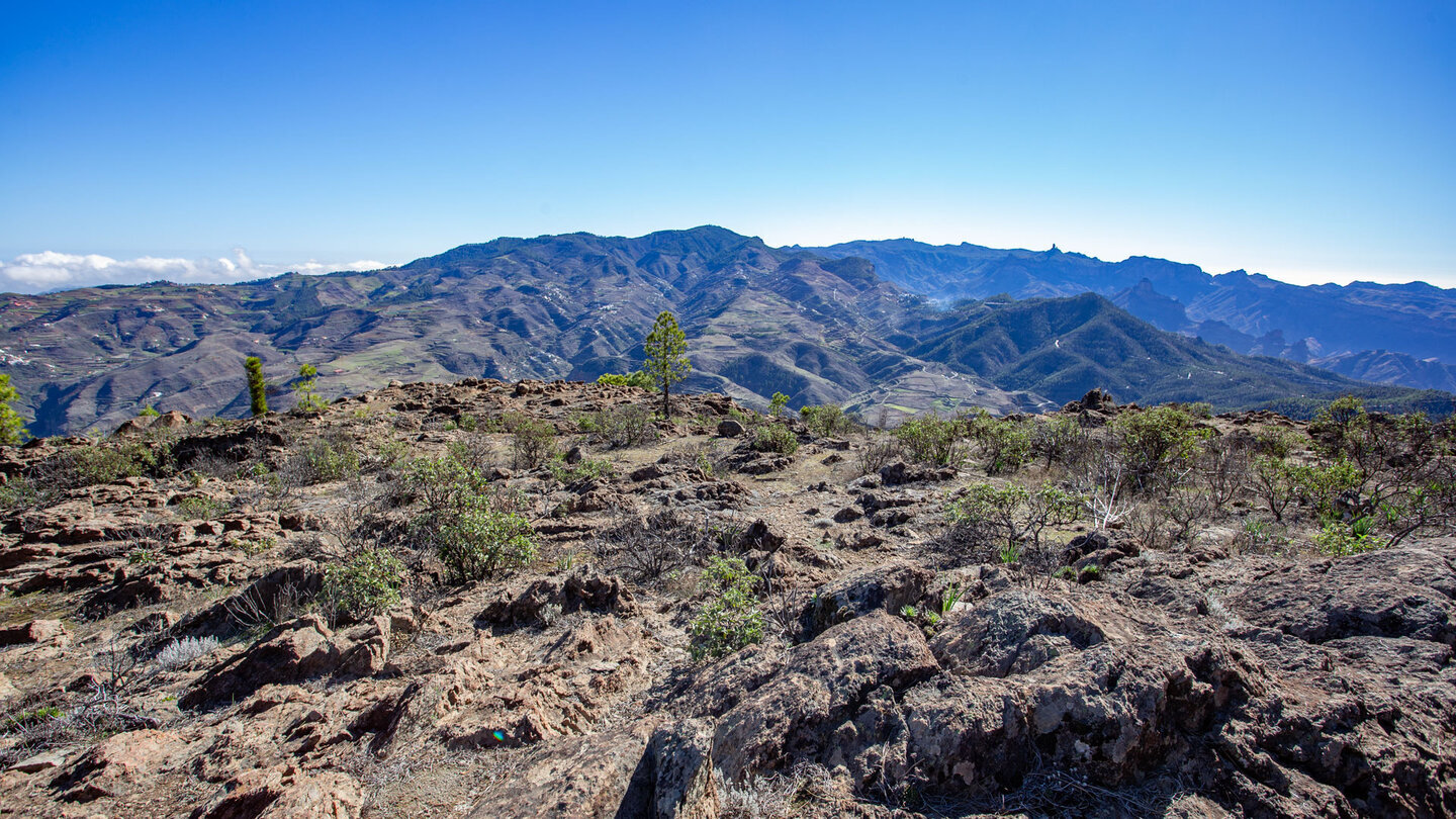 Ausblick über die Berglandschaft Gran Canarias vom Tamadaba.