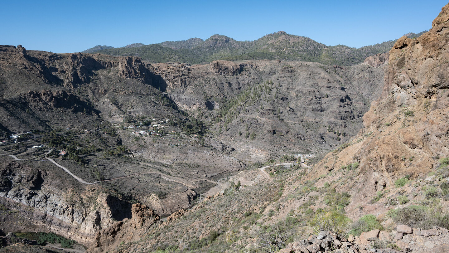 Blick auf Soria im Bergland Gran Canarias.