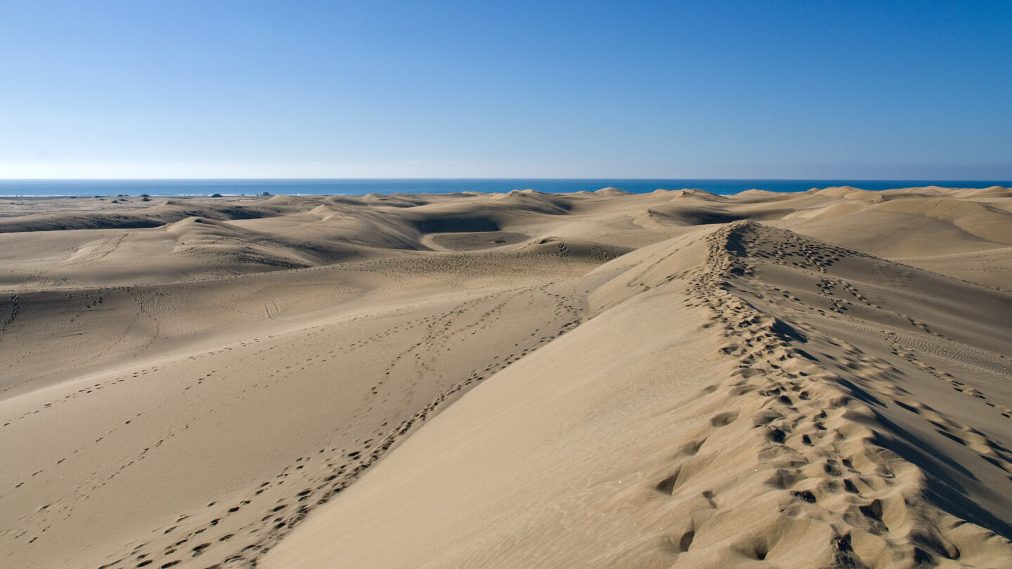 Dunas de Maspalomas zwischen Atlantik und Himmel.