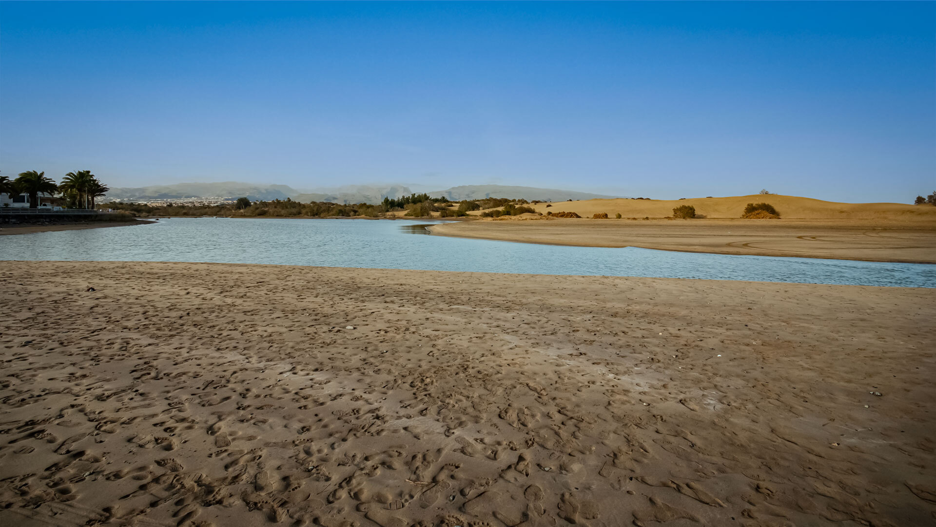 Lagune La Charca de Maspalomas.