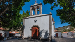 Die kleine Kirche Iglesia de San José in Fataga auf Gran Canaria.