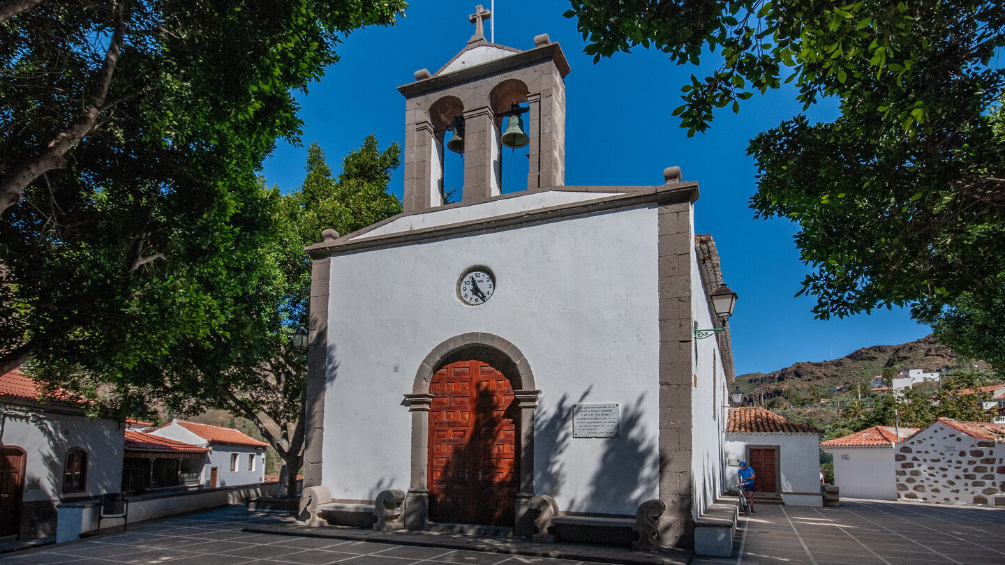 Die kleine Kirche Iglesia de San José in Fataga auf Gran Canaria.