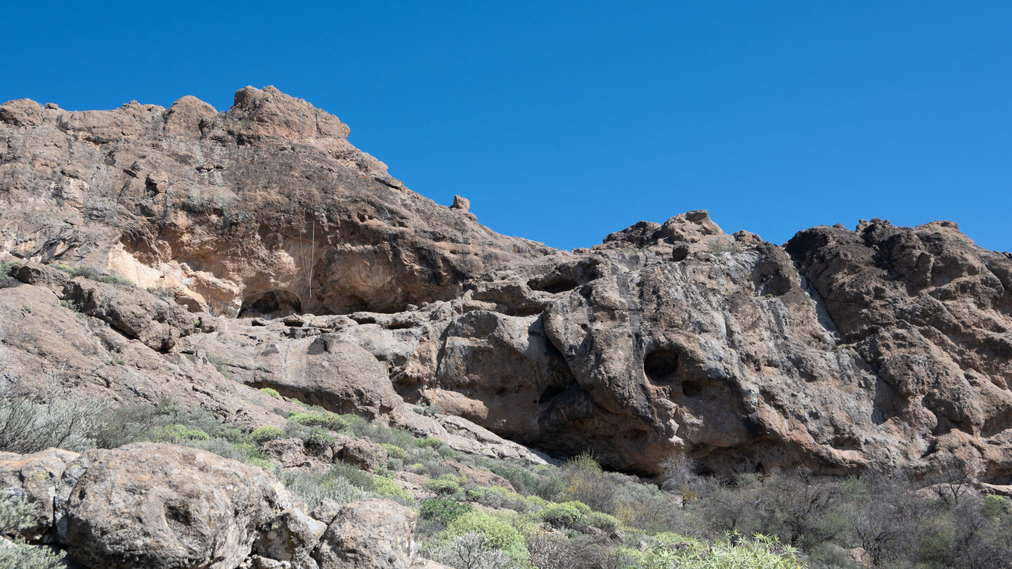 Wanderung auf dem Wanderweg S-70 verläuft durch den Parque Rural del Nublo