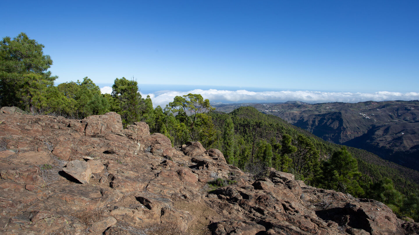 Vom Gipfel des Tamadaba entfaltet sich die Bergwelt Gran Canarias in ihrer ganzen Weite.