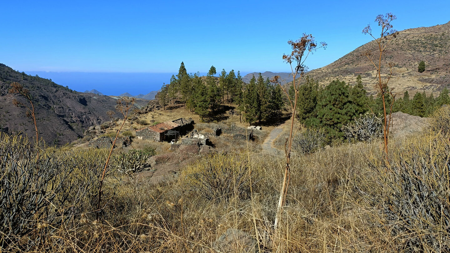 Ruinen des verlassenen Dörfchens Casa de la Inagua.