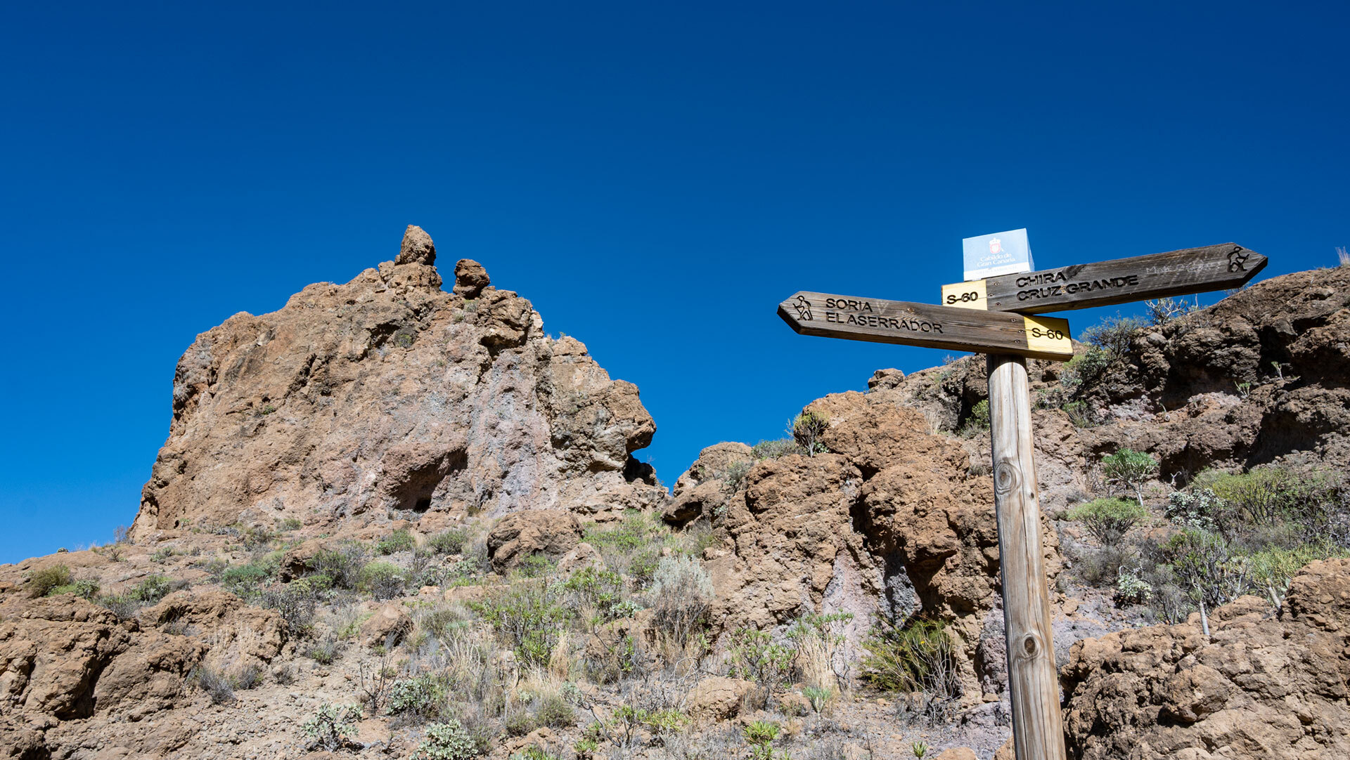 Wanderweg S-60 zwischen Chira und Soria, Gran Canaria.
