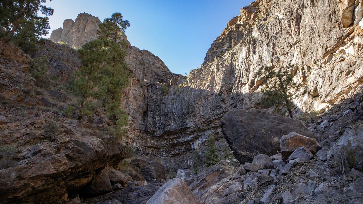 Die untere Fallstufe der Cascada de Soria