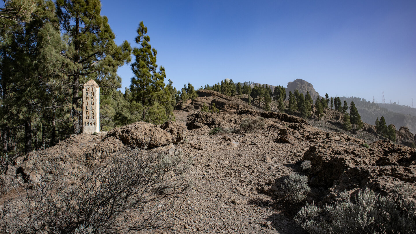 Der Wanderweg PR GC-51 verläuft durch die Berglandschaft des Naturparks Roque Nublo.