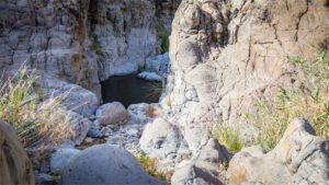 Schluchtgrund im Barranco de Tauro.
