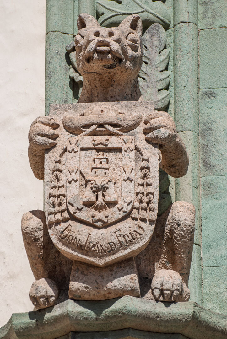 Löwen-Statue am Casa de Colón