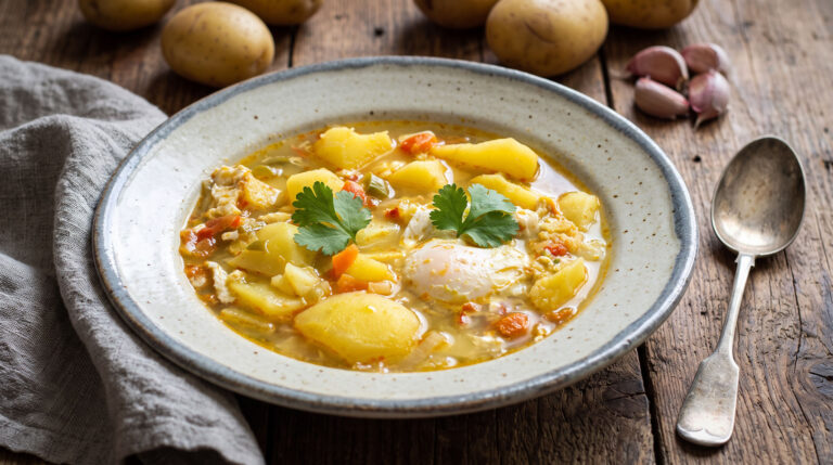 Caldo de Papas – eine schlichte, wärmende Kartoffelsuppe, die die bodenständige Küche der Kanaren in einer Schale vereint.