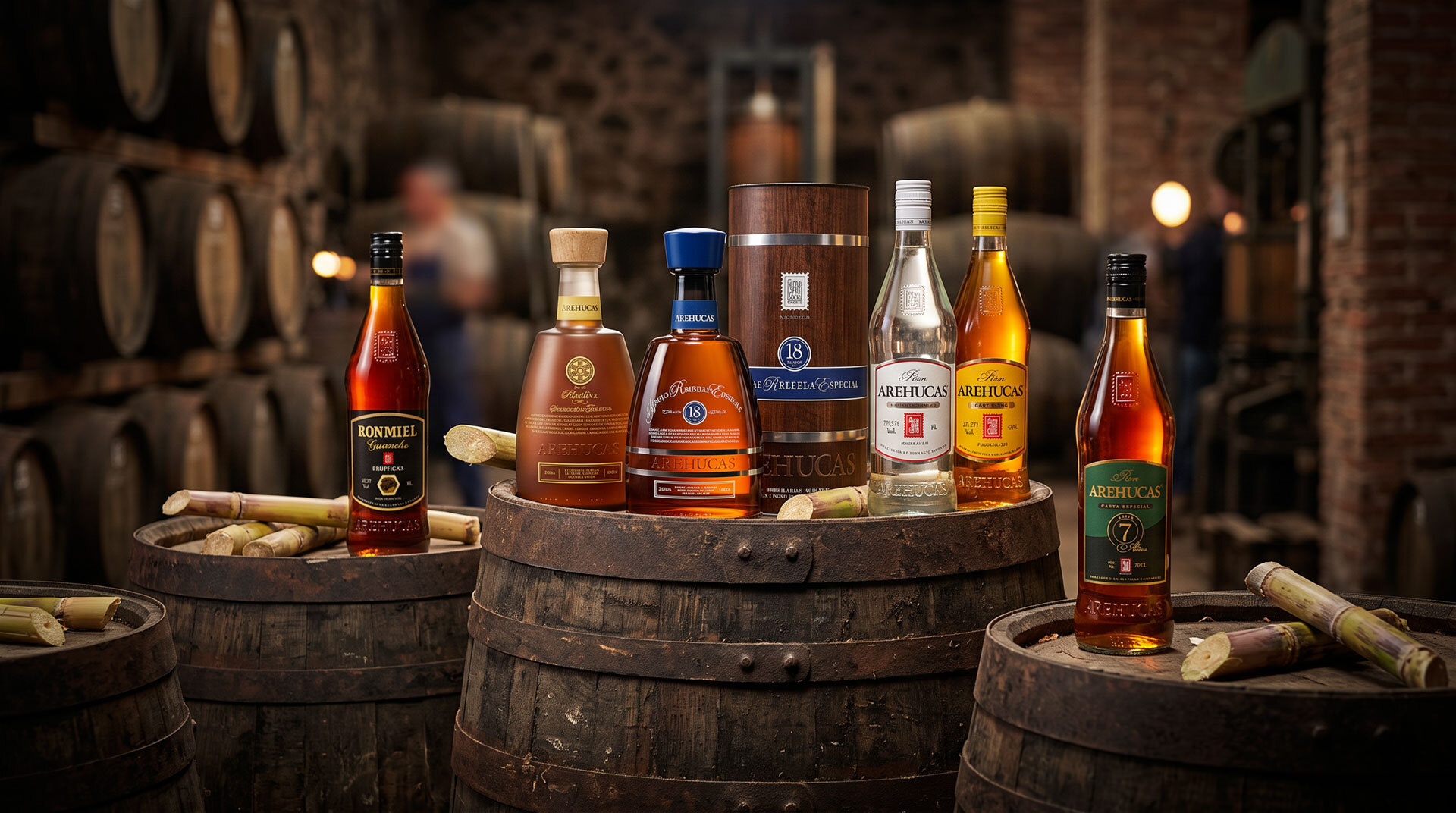 Rum aus Gran Canaria – gebrannt aus Zuckerrohr, ein flüssiges Zeugnis der langen Rum-Tradition der Insel.
