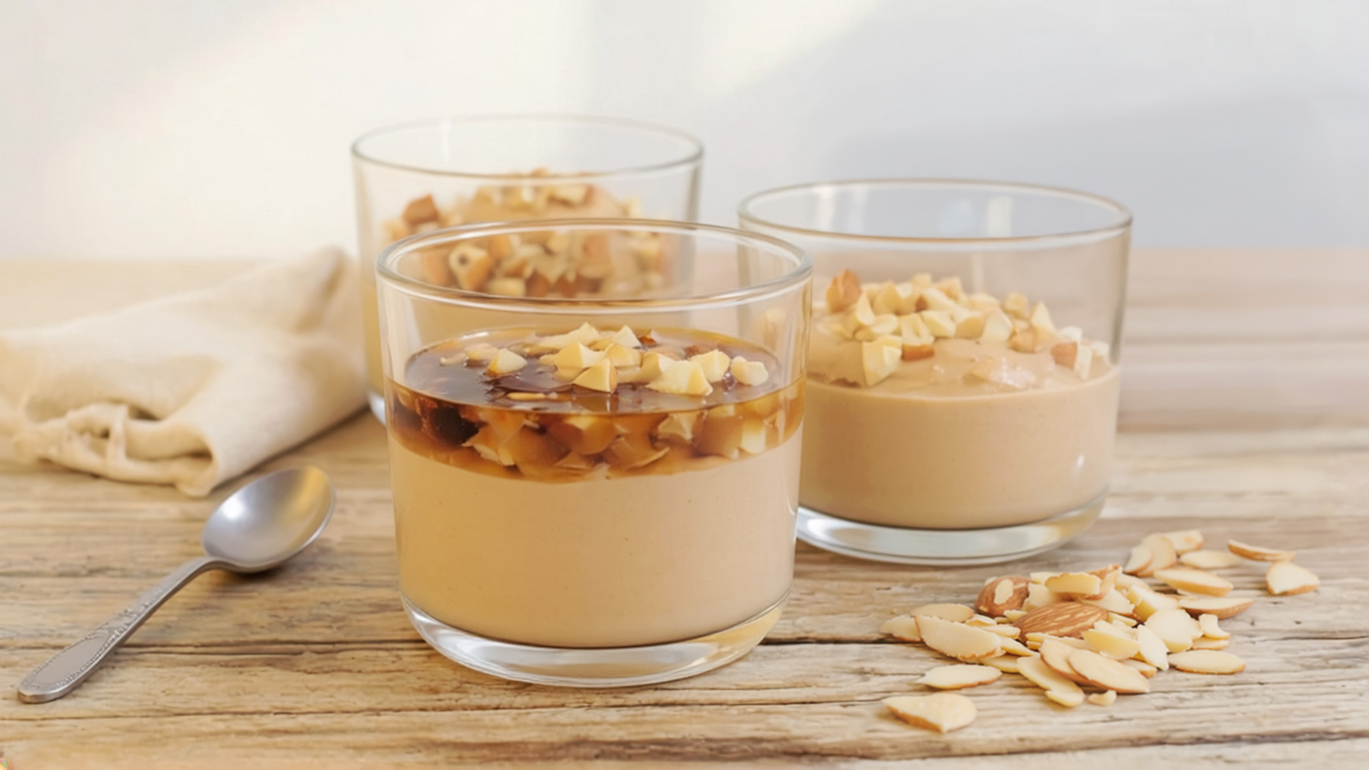 Mousse de Gofio – luftig-cremig verarbeitet, verwandelt sich das traditionelle Getreidemehl der Kanaren in ein modernes Dessert.