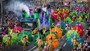 Der Karneval in Las Palmas de Gran Canaria – mit über 200.000 Menschen beim Gran Coso einer der größten Europas.