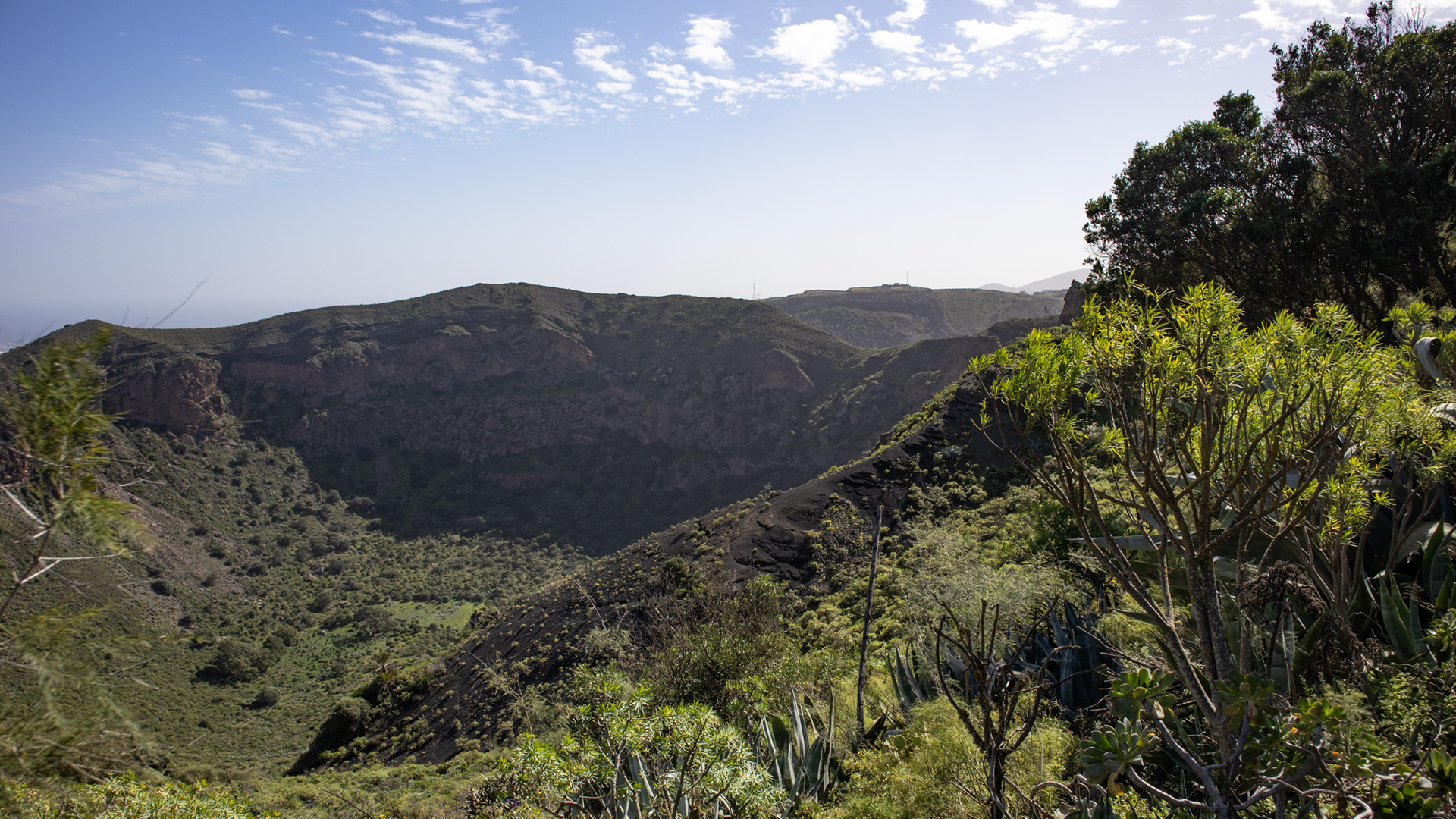 Kraterkessel der Caldera de Bandama.