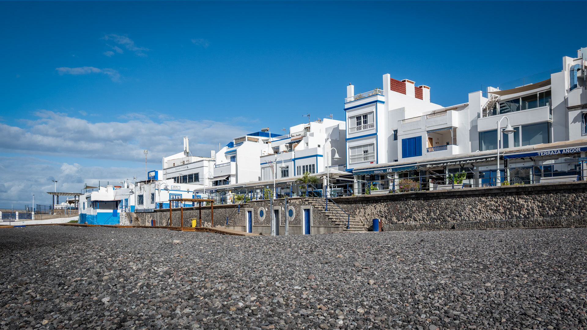 Puerto de las Nieves, Stadtstrand-Promenade.