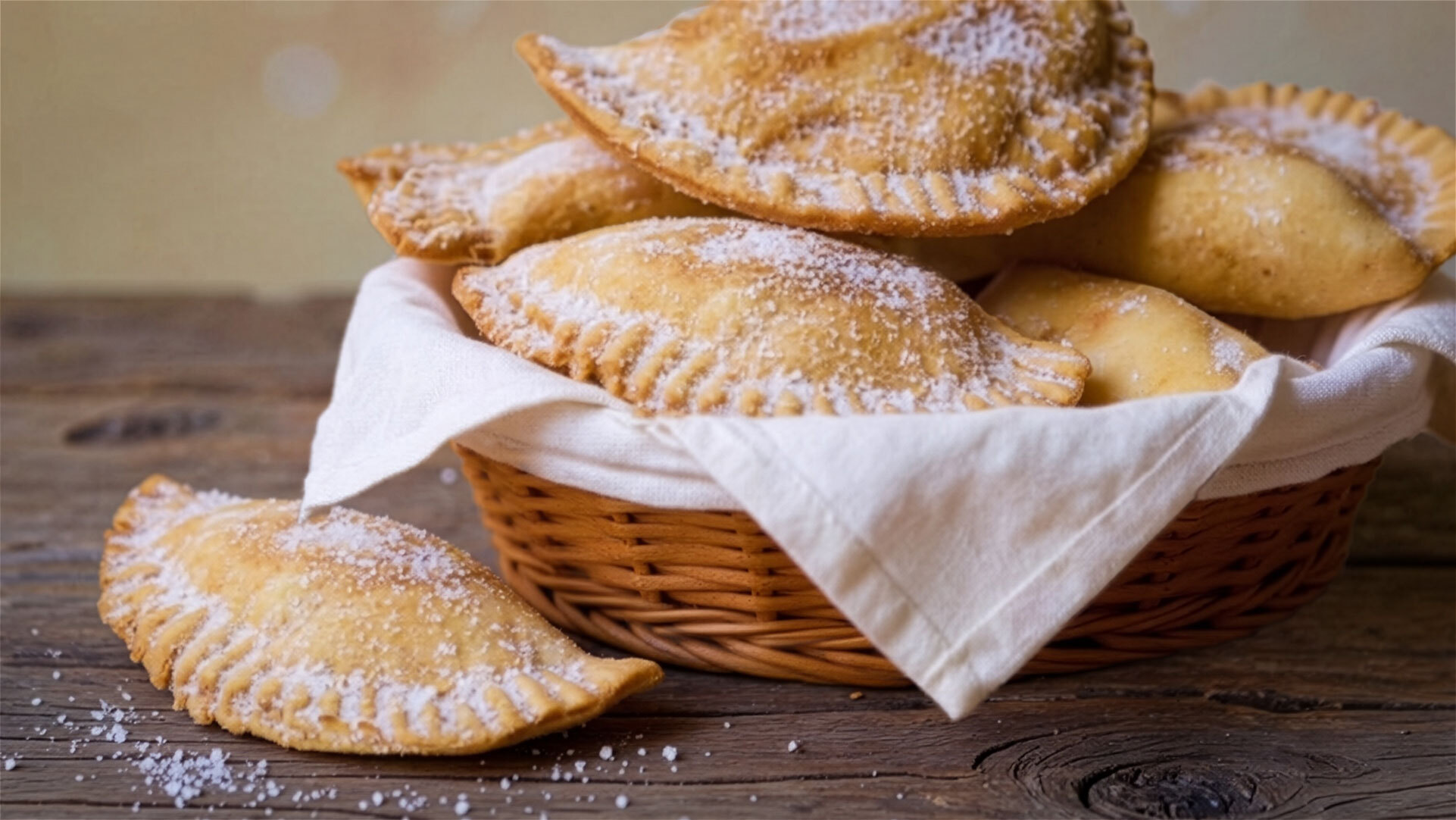 Truchas de Batata – kleine, in Süßkartoffelteig gehüllte Teigtaschen, die zu den kanarischen Weihnachtsspezialitäten zählen.